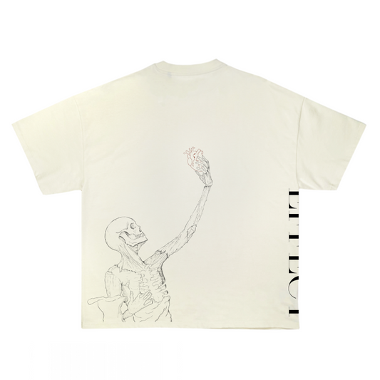 T-shirt  Skullhurt cream FAIT MAIN